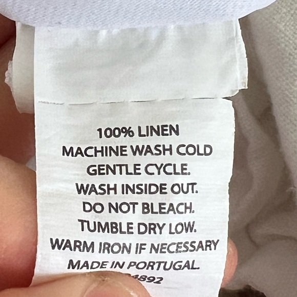 Serena & Lily Linen Duvet Cover (F/Q) white - Picture 3 of 5